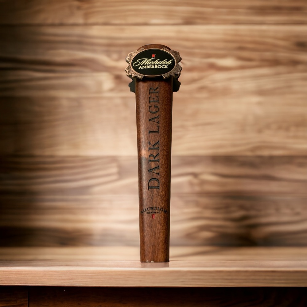 Michelob Brewing Co. Amber Bock
Dark Lager Beer Tap Handle 12" Tall